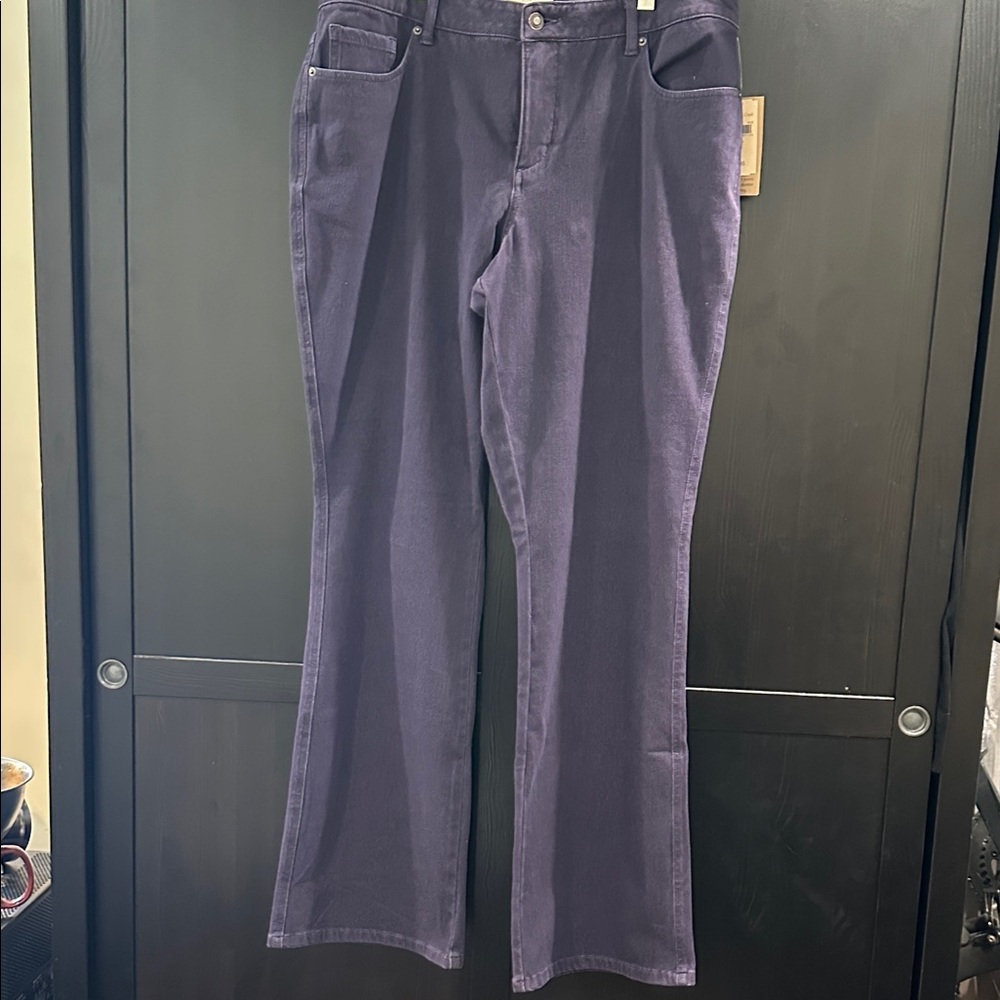 🆕 Coldwater Creek Deep Purple Flare Jeans